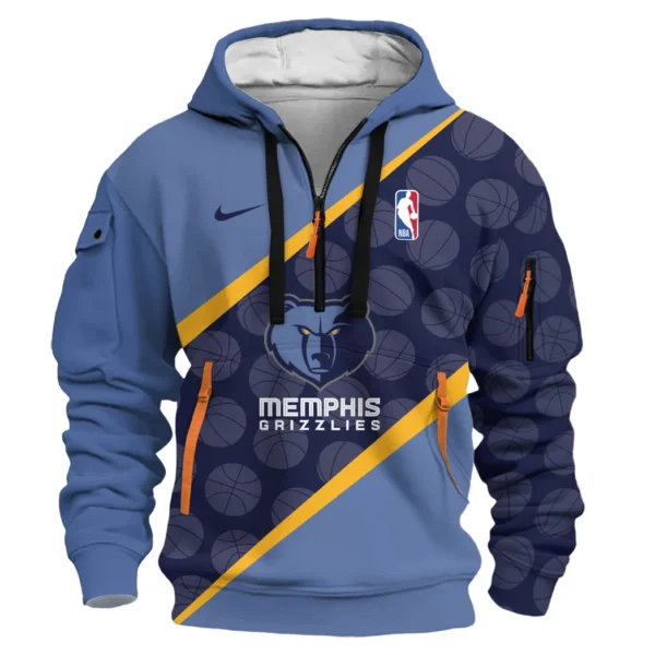 Fan Gift Hoodie Half Zipper, Sports-Inspired Logo Design HVN1062 - Image 2