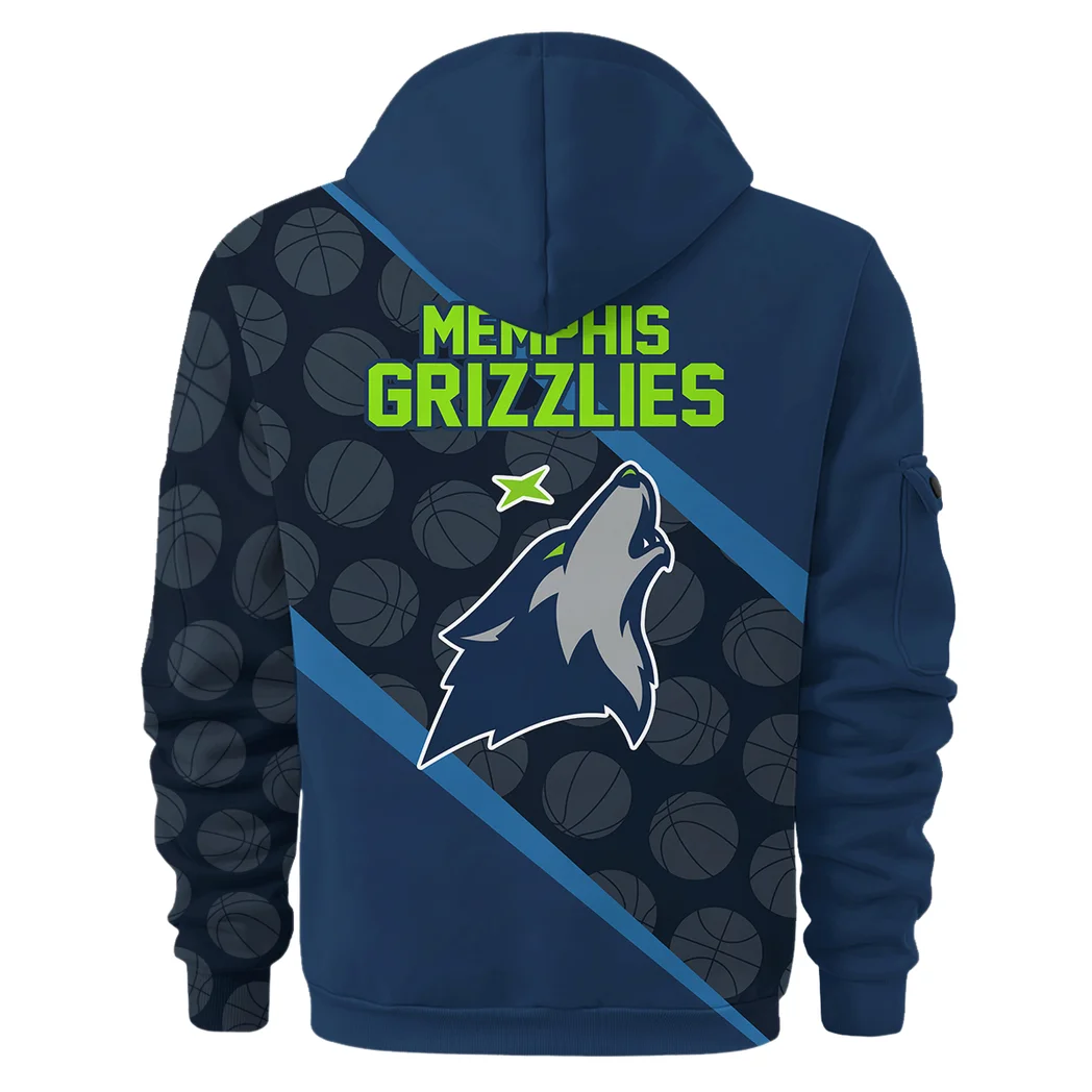 Casual Sports Hoodie Half Zipper, Modern Logo Detail Printing HVN1062 - Image 3