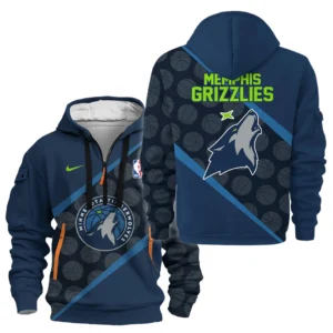 Casual Sports Hoodie Half Zipper, Modern Logo Detail Printing HVN1062