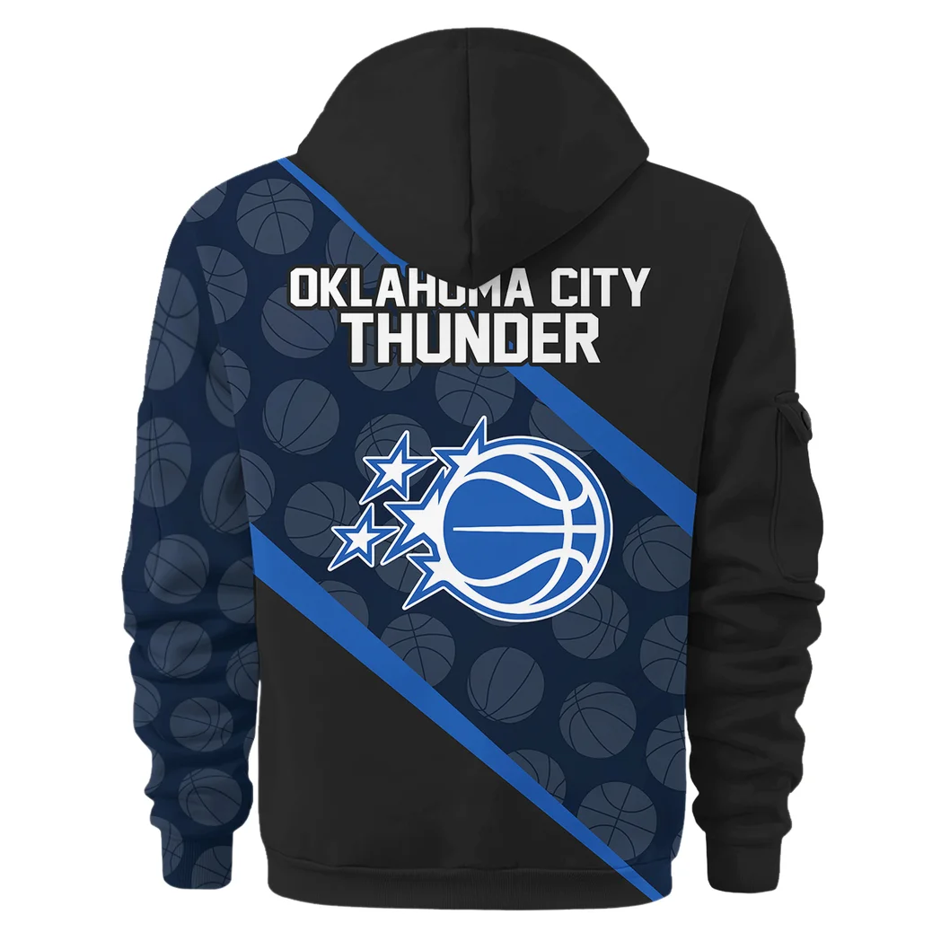 Everyday Hoodie Half Zipper, Athletic-Inspired Logo HVN1062 - Image 3