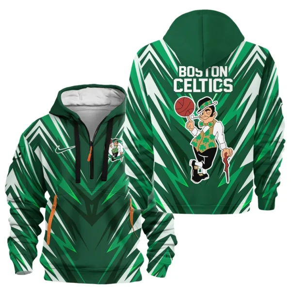 Outdoor Half-Zip Hoodie, Team Spirit Logo Design HVN1063