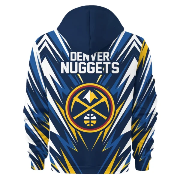 Street-Style Hoodie Half Zipper, Modern Sports Logo HVN1063 - Image 3