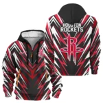 Athletic Half-Zip Hoodie, Team-Style Logo Print Hoodie Gift For Football Fans HVN1063