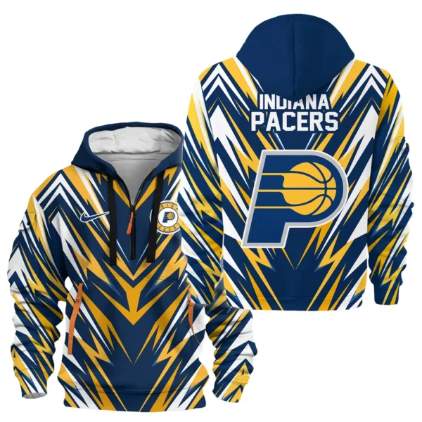 Casual Sports Hoodie Half Zipper, Modern Logo Detail Printing HVN1063