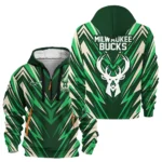 Everyday Hoodie Half Zipper, Athletic-Inspired Logo HVN1063