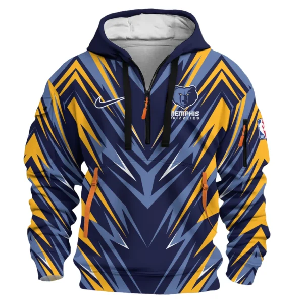 Outdoor Half-Zip Hoodie, Team Spirit Logo Design HVN1063 - Image 2