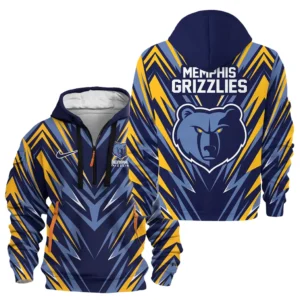 Outdoor Half-Zip Hoodie, Team Spirit Logo Design HVN1063