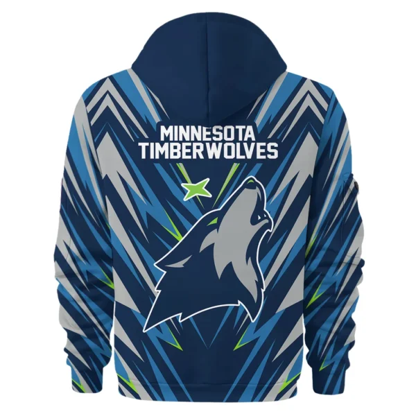 Street-Style Hoodie Half Zipper, Modern Sports Logo HVN1063 - Image 3