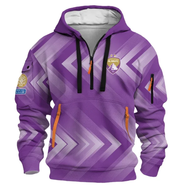 Outdoor Half-Zip Hoodie, Team Spirit Logo Design HVN1064 - Image 2