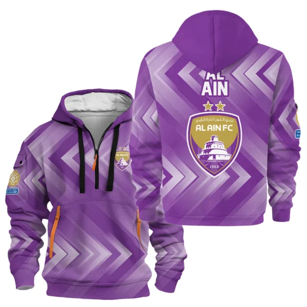 Outdoor Half-Zip Hoodie, Team Spirit Logo Design HVN1064