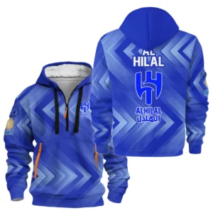 Lightweight Sports Hoodie Half Zipper, Unique Logo Print HVN1064