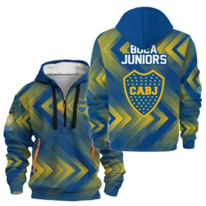 Athletic Half-Zip Hoodie, Team-Style Logo Print Hoodie Gift For Football Fans HVN1064