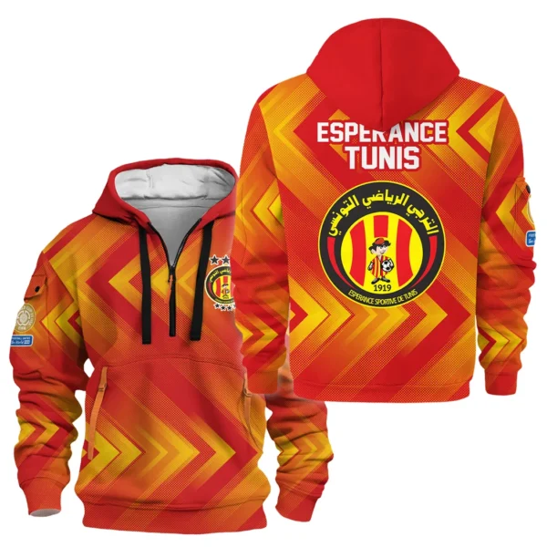 Outdoor Half-Zip Hoodie, Team Spirit Logo Design HVN1064