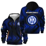 Athletic Half-Zip Hoodie, Team-Style Logo Print Hoodie Gift For Football Fans HVN1064