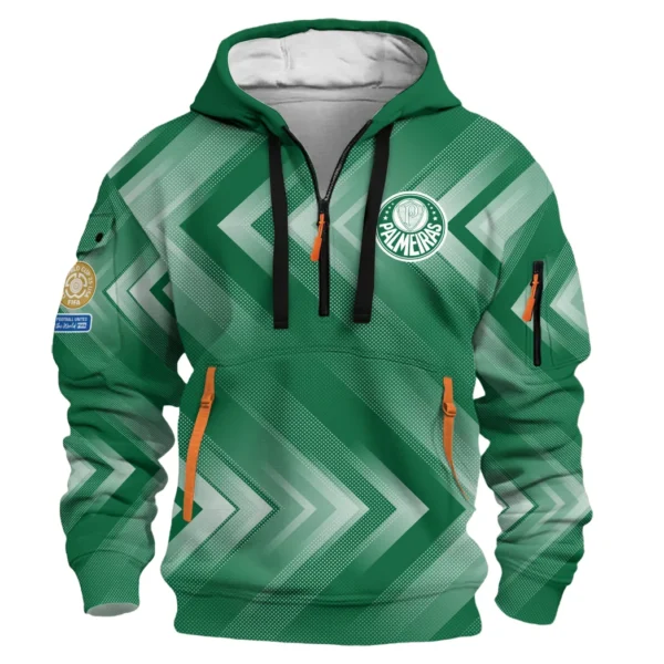 Outdoor Half-Zip Hoodie, Team Spirit Logo Design HVN1064 - Image 2