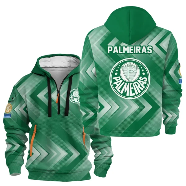 Outdoor Half-Zip Hoodie, Team Spirit Logo Design HVN1064