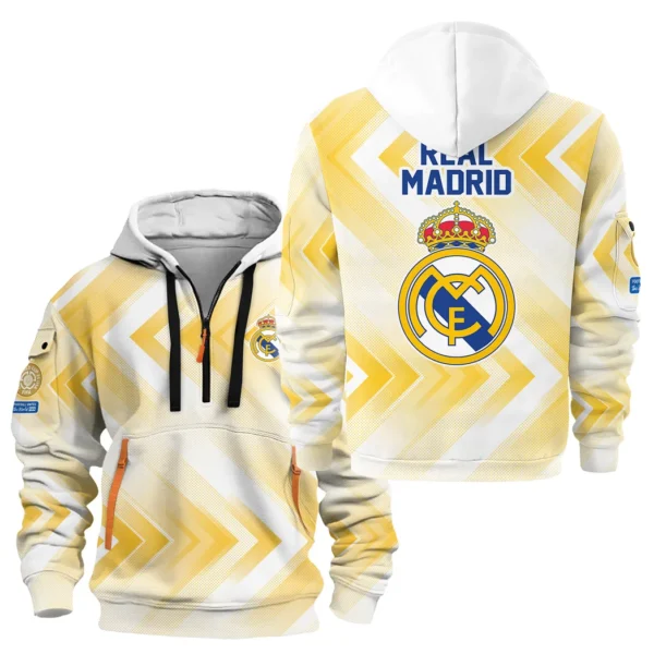 Training Hoodie Half Zipper, Fan-Friendly Logo Design HVN1064