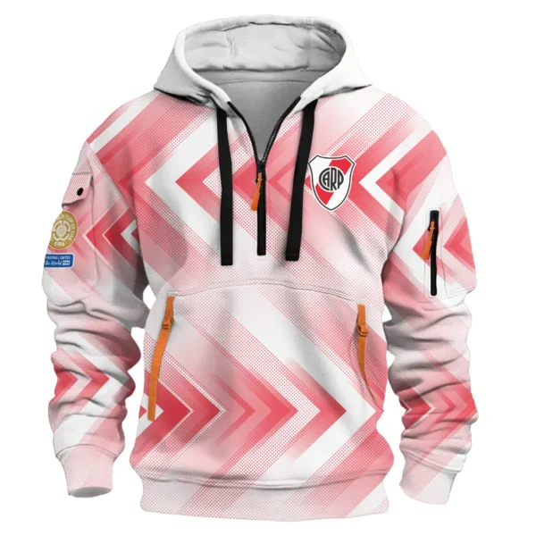 Fan Gift Hoodie Half Zipper, Sports-Inspired Logo Design HVN1064 - Image 2