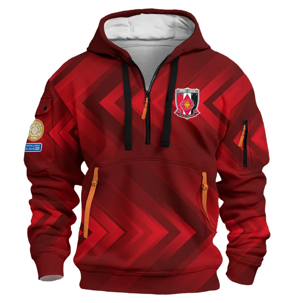 Urban Streetwear Hoodie, Half-Zip with Exclusive Logo HVN1064 - Image 2