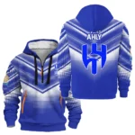 Outdoor Half-Zip Hoodie, Team Spirit Logo Design HVN1065