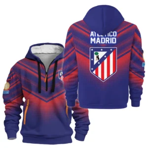 Lightweight Sports Hoodie Half Zipper, Unique Logo Print HVN1065