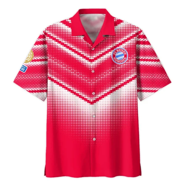 Weiß-Roter Fußball Hawaiian Shirt, Sport Pride Button Shirt HVN1065BM - Image 2