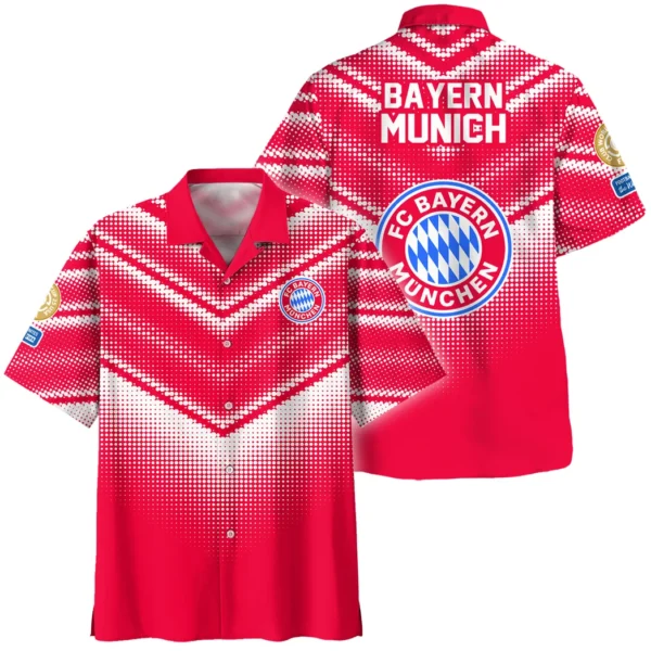 Weiß-Roter Fußball Hawaiian Shirt, Sport Pride Button Shirt HVN1065BM