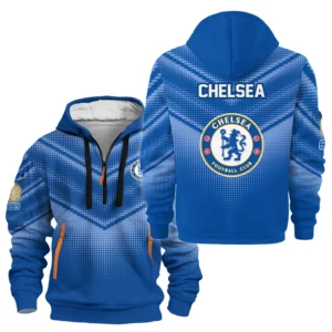 Casual Sports Hoodie Half Zipper, Modern Logo Detail Printing HVN1065