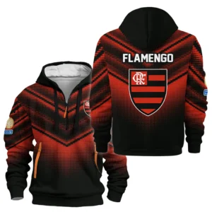Urban Streetwear Hoodie, Half-Zip with Exclusive Logo HVN1065