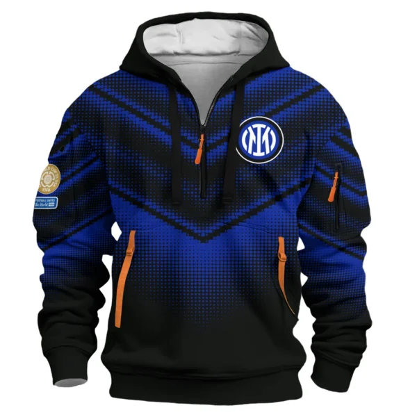 Everyday Hoodie Half Zipper, Athletic-Inspired Logo HVN1065 - Image 2