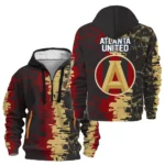 Casual Sports Hoodie Half Zipper, Modern Logo Detail Printing HVN1066