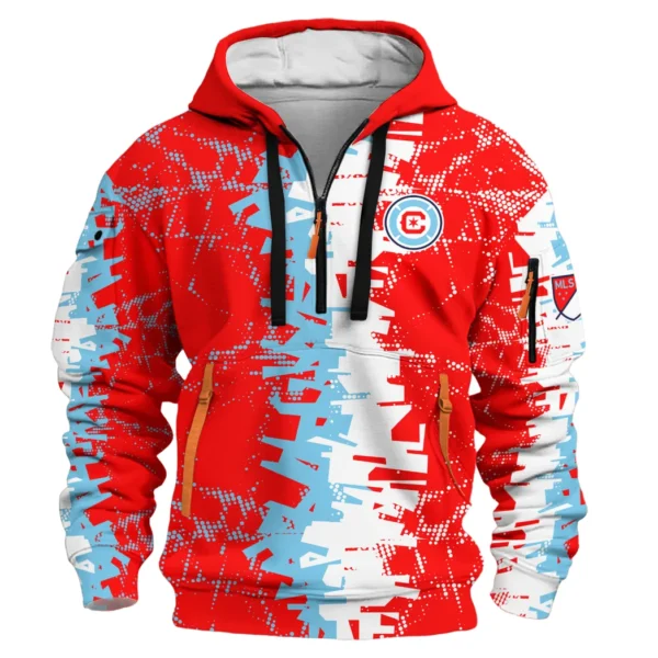Performance Hoodie Half Zipper, Fan Edition Logo HVN1066 - Image 2