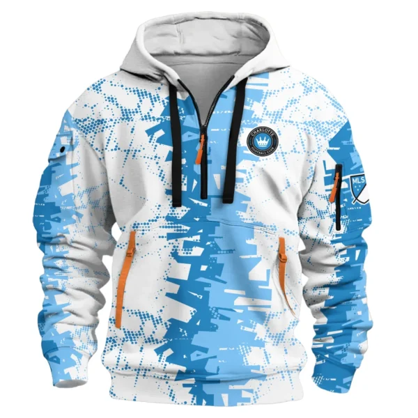 Outdoor Half-Zip Hoodie, Team Spirit Logo Design HVN1066 - Image 2
