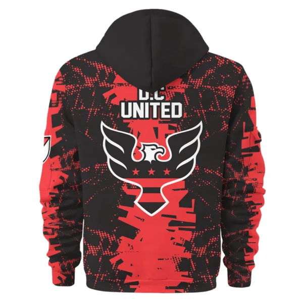 Lightweight Sports Hoodie Half Zipper, Unique Logo Print HVN1066 - Image 3