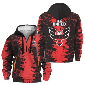 Lightweight Sports Hoodie Half Zipper, Unique Logo Print HVN1066