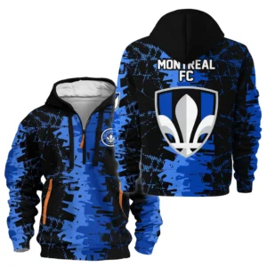Training Hoodie Half Zipper, Fan-Friendly Logo Design HVN1066