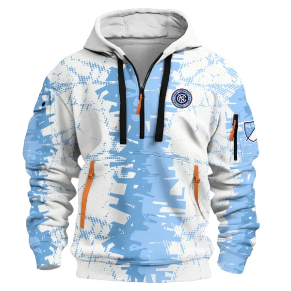 Casual Sports Hoodie Half Zipper, Modern Logo Detail Printing HVN1066 - Image 2