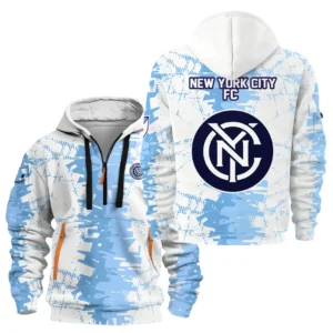 Casual Sports Hoodie Half Zipper, Modern Logo Detail Printing HVN1066