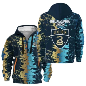 Everyday Hoodie Half Zipper, Athletic-Inspired Logo HVN1066