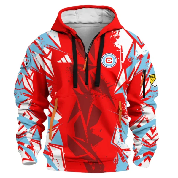 Training Hoodie Half Zipper, Fan-Friendly Logo Design HVN1068 - Image 2