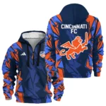 Fan Gift Hoodie Half Zipper, Sports-Inspired Logo Design HVN1068