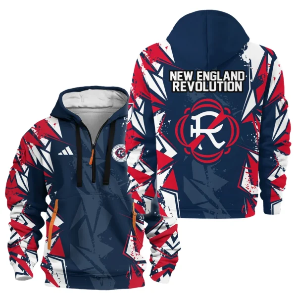 Everyday Hoodie Half Zipper, Athletic-Inspired Logo HVN1068