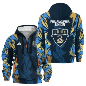 Fan Gift Hoodie Half Zipper, Sports-Inspired Logo Design HVN1068