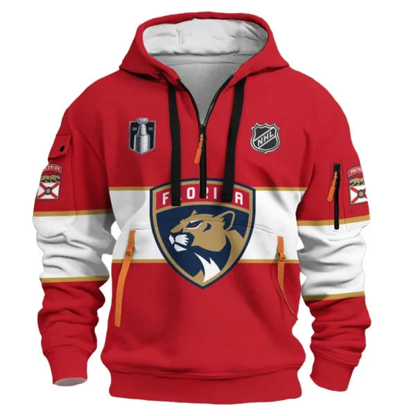 Urban Streetwear Hoodie, Half-Zip with Exclusive Logo HVN1072 - Image 2