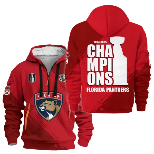 Everyday Hoodie Half Zipper, Athletic-Inspired Logo HVN1074