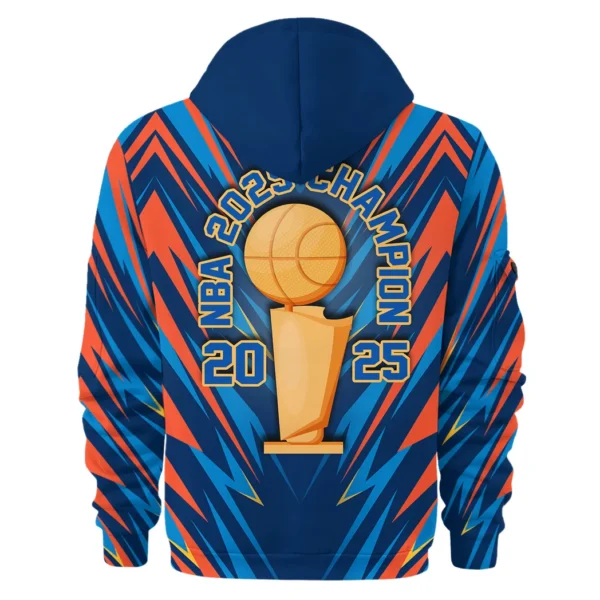 Street-Style Hoodie Half Zipper, Modern Sports Logo HVN1076 - Image 3