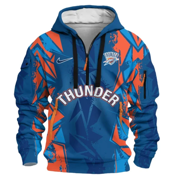 Fan Gift Hoodie Half Zipper, Sports-Inspired Logo Design HVN1077 - Image 2
