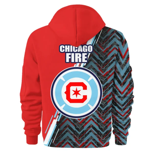 Everyday Hoodie Half Zipper, Athletic-Inspired Logo HVN1081 - Image 3