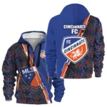 Outdoor Half-Zip Hoodie, Team Spirit Logo Design HVN1081