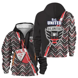 Street-Style Hoodie Half Zipper, Modern Sports Logo HVN1081